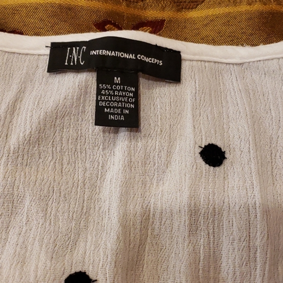 International Concepts white with black polka dots - Picture 3 of 6